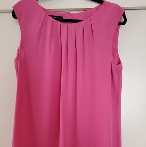INC pink sleeveless blouse